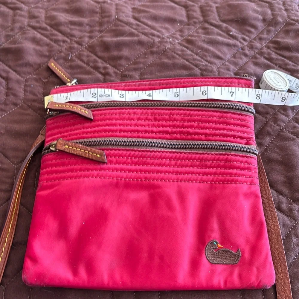 Vintage Dooney and Bourke red crossbody.